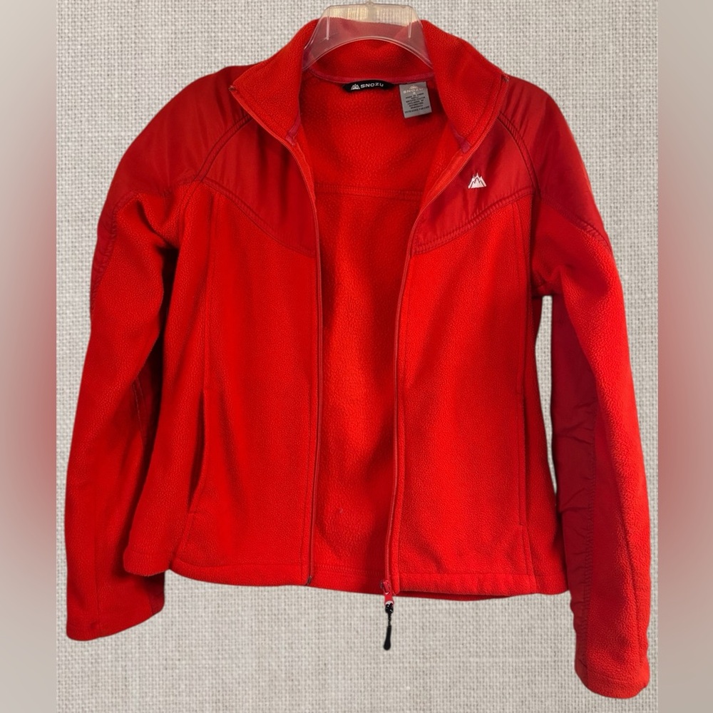 Snozu Women’s Red Fleece Layering Jacket size S